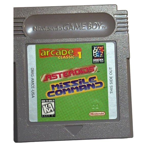 Nintendo Other - Vintage Arcade Classics 1 Asteroids Missile Command Tested Works GameBoy
